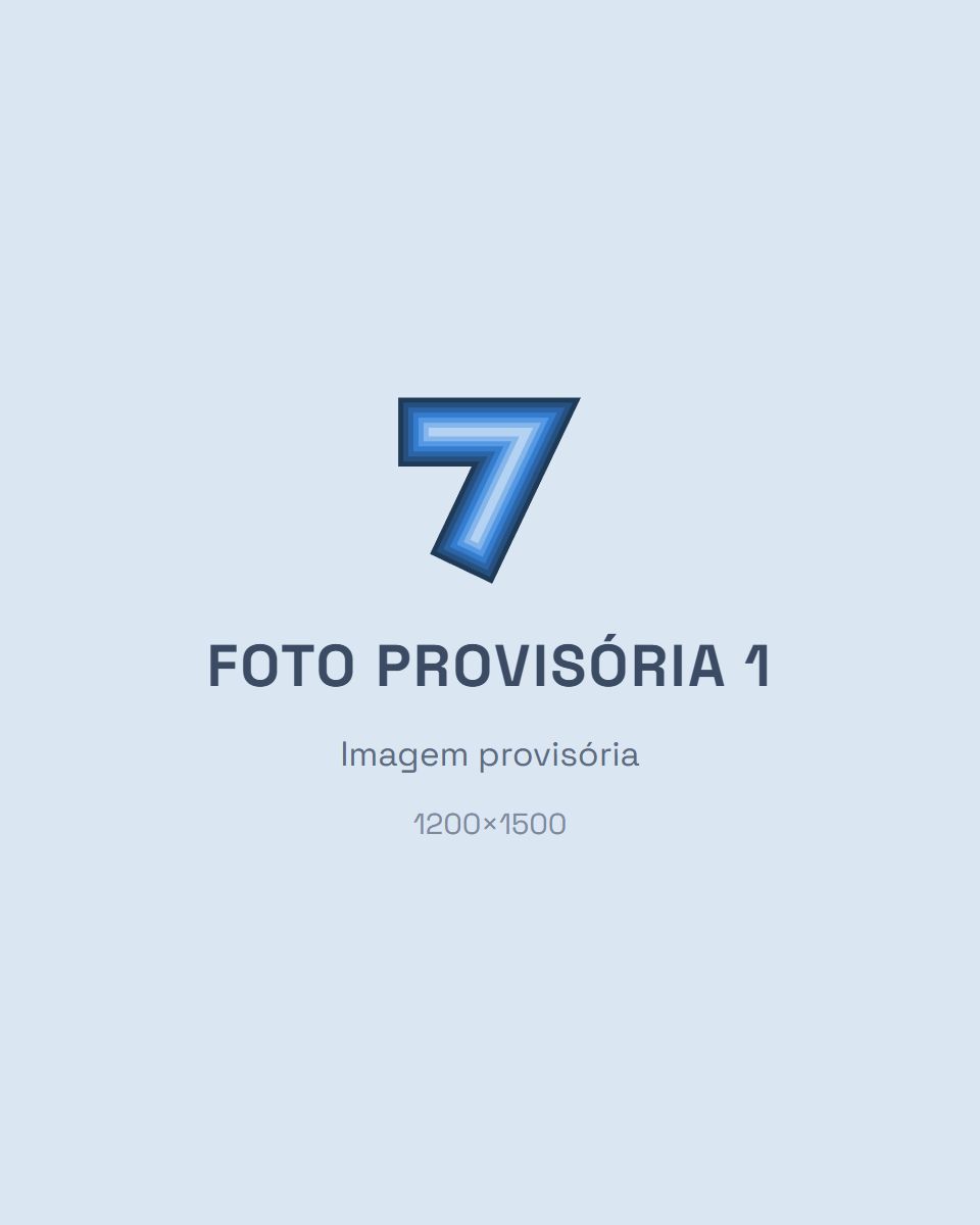 Imagem provisória com o logo da 7 Scales Studio e o texto "Foto provisória 1"